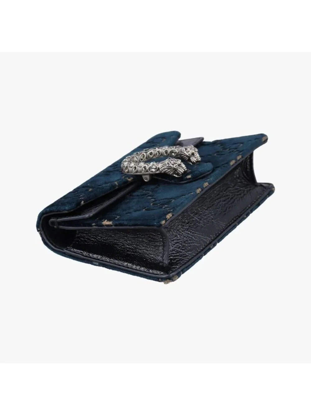 Gucci Dionysus Navy Velour Shoulder Bag